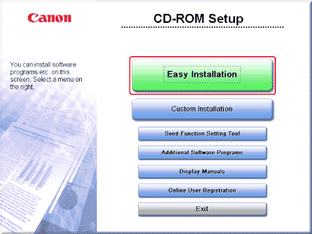 Software Installation for the USB Connection Environment