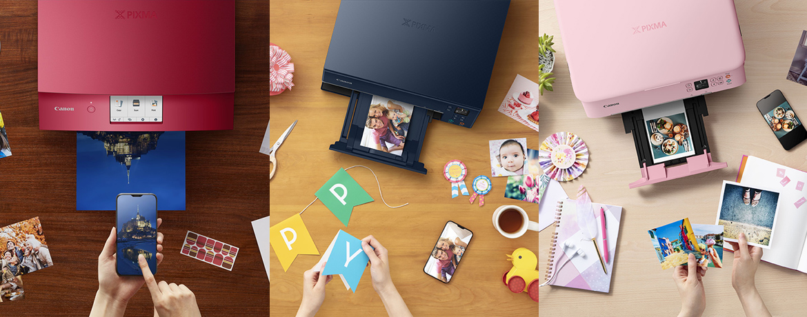 Canon Unveils New Printers with an Explosion of Spontaneous Colours and New Printing Options to Turn Homes and Home Offices into Creative Print Houses
