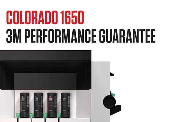 Colorado 1650 UVgel 460 Ink Receives 3M Performance Guarantee Certification