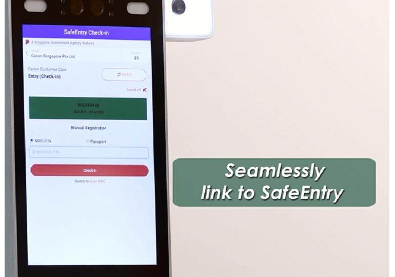 Directly Link to National Digital Check-in System, SafeEntry