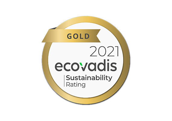 Gold Rating from EcoVadis