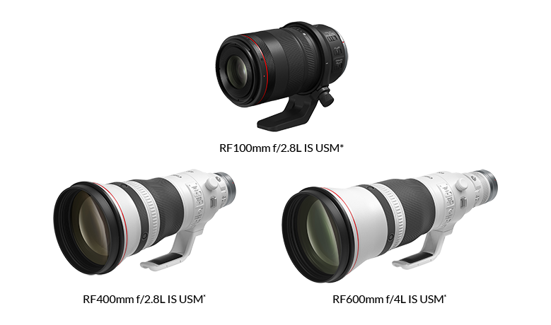 New Medium and Super Telephoto RF Prime L Lenses